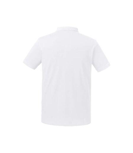 Polo manches courtes homme blanc Russell