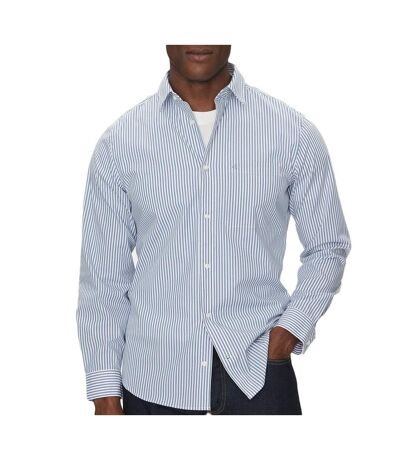 Chemise à rayures bleu homme calvin klein jeans poplin stripe - l