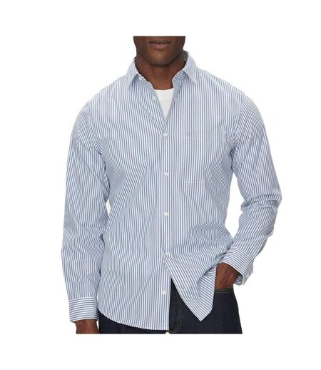 Chemise à rayures bleu homme calvin klein jeans poplin stripe - l