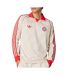 Bayern munich maillot lifestyle ecru/rouge homme adidas-1