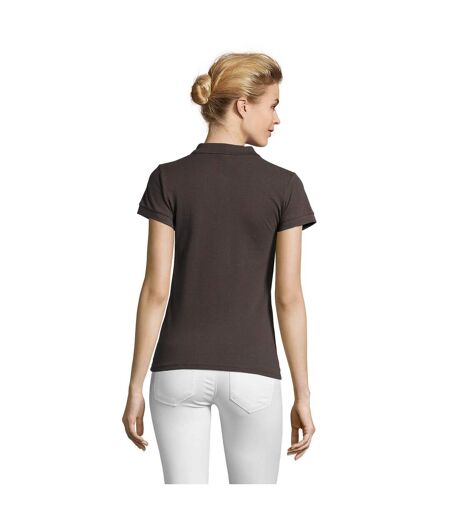 Polo Perfect Femme Gris Foncé Uni SOLS