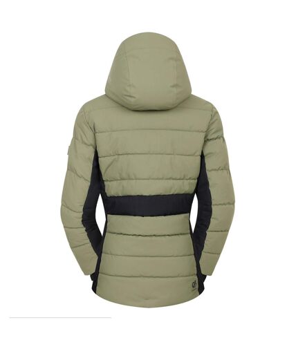 Veste de ski glacial femme/ladies vert olive / noir Dare 2B