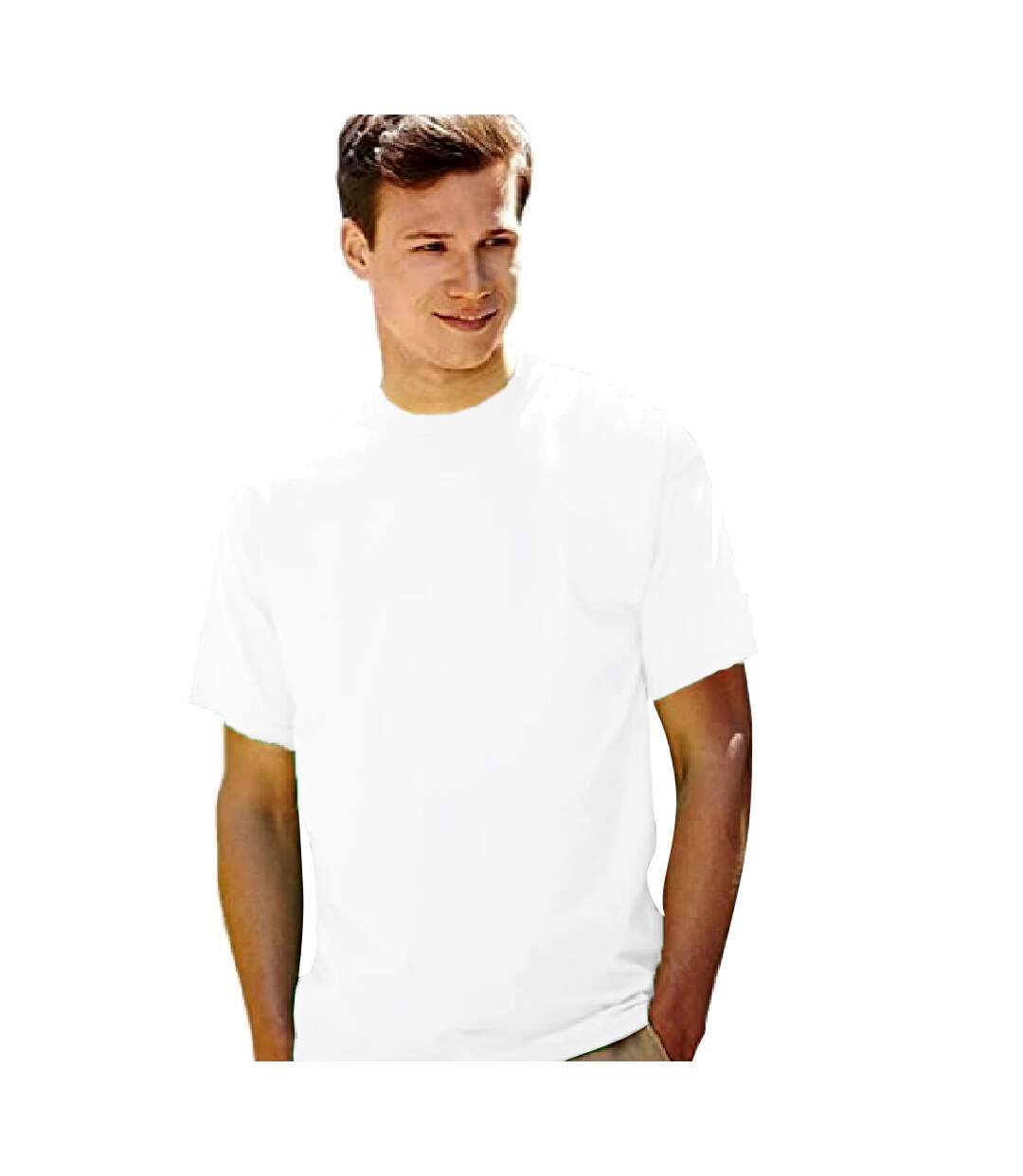 T-shirt manches courtes homme blanc Fruit of the Loom