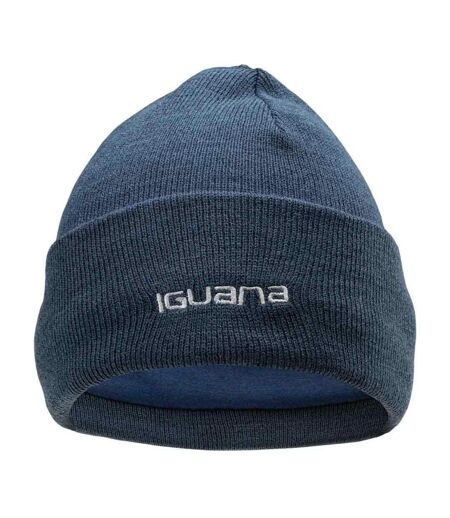 Bonnet D'hiver Motif/style Côtelé Lea Femme Bleu Marine Chiné Iguana