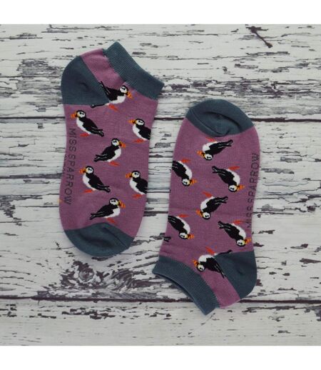 1 Pack Ladies Novelty Animal Themed Bamboo Trainer Socks
