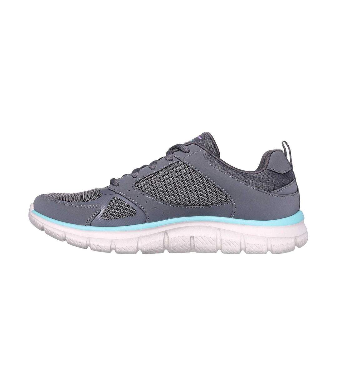 Baskets Track Femme Anthracite Turquoise Pâle Skechers-2