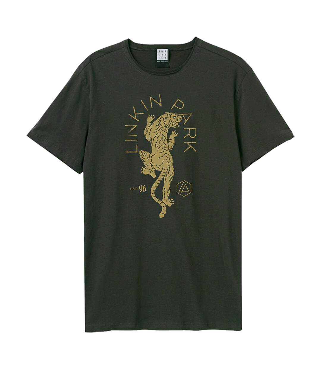 T-shirt Tiger Adulte Charbon Amplified-1