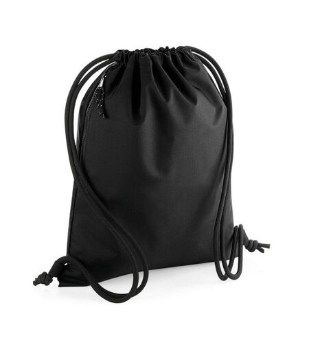 Recycled Drawstring Bag One Size Black Bagbase