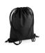 Recycled Drawstring Bag One Size Black Bagbase-1