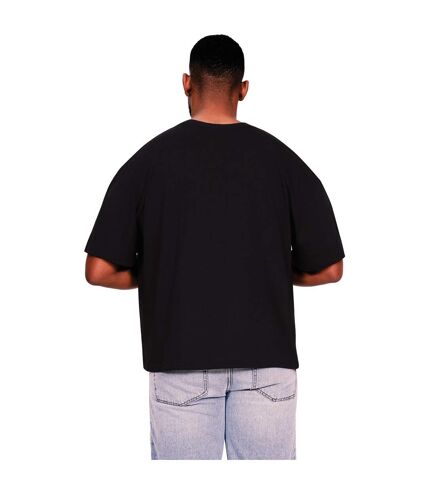 Casual Classics Mens Core Boxy Ringspun Cotton Tall Oversized T-Shirt (Black)