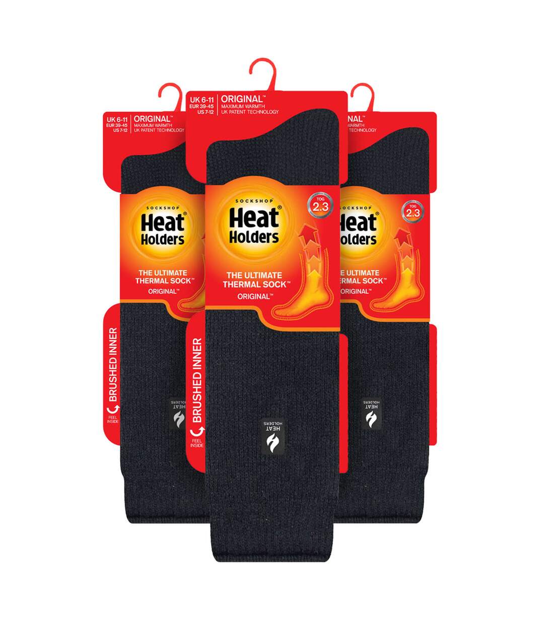 3 Pairs Mens Extra Long Thermal Socks 2.34 TOG Winter Boot Warm Socks-2