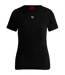 T-shirt Motif/style Logo Brodé Femme Noir Hugo-2