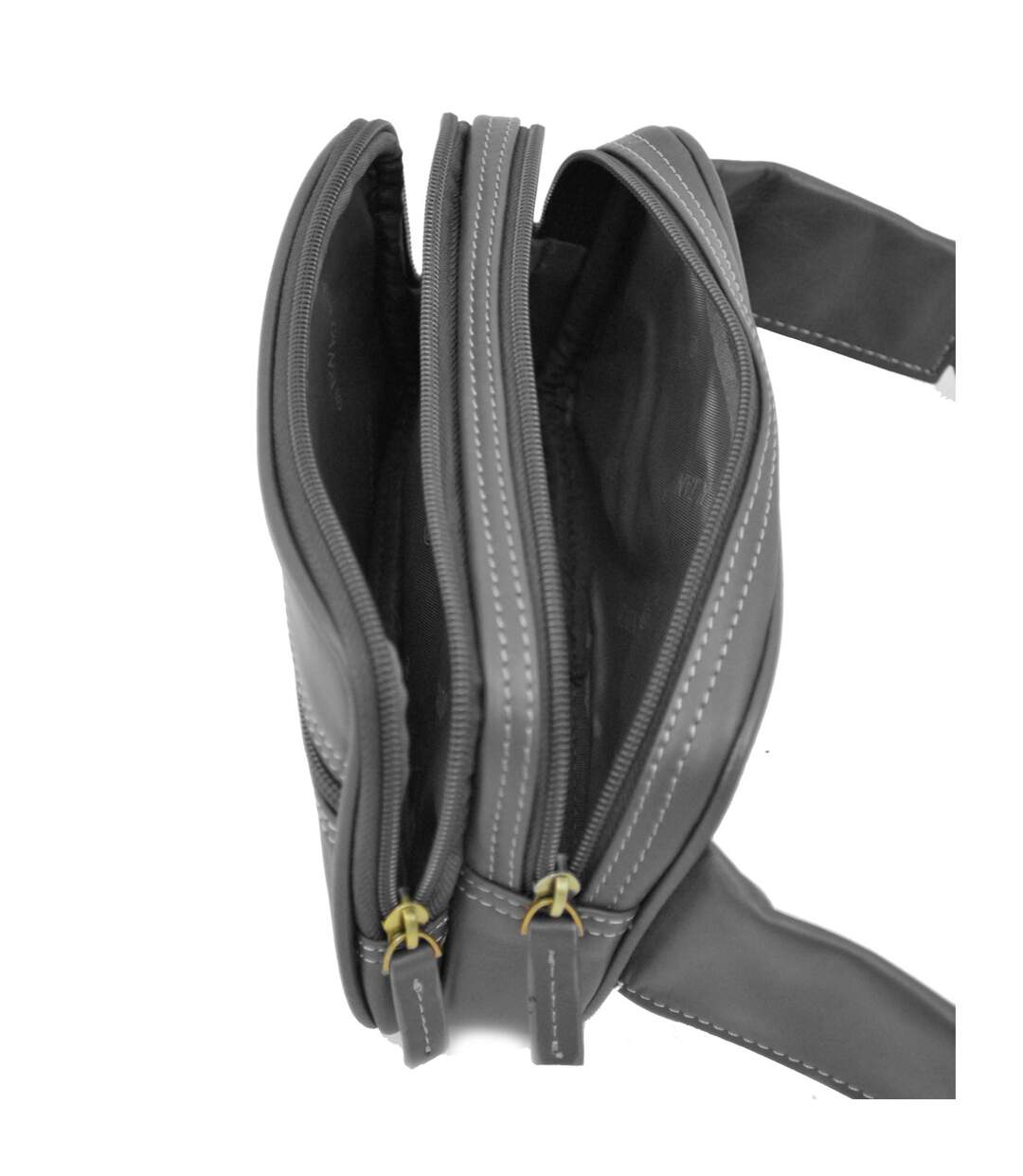 Katana - Sac ceinture en cuir - noir - 6356-4