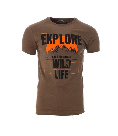 T-shirt kaki homme best mountain 2008 - l