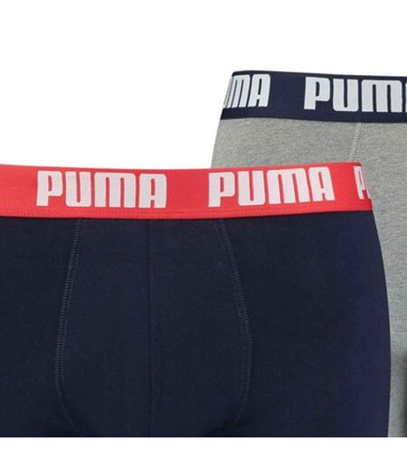 Boxers basic homme gris / bleu marine Puma