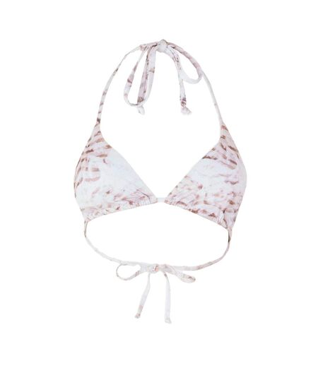 Haut De Maillot De Bain Motif/style Triangle Femme Beige Grace