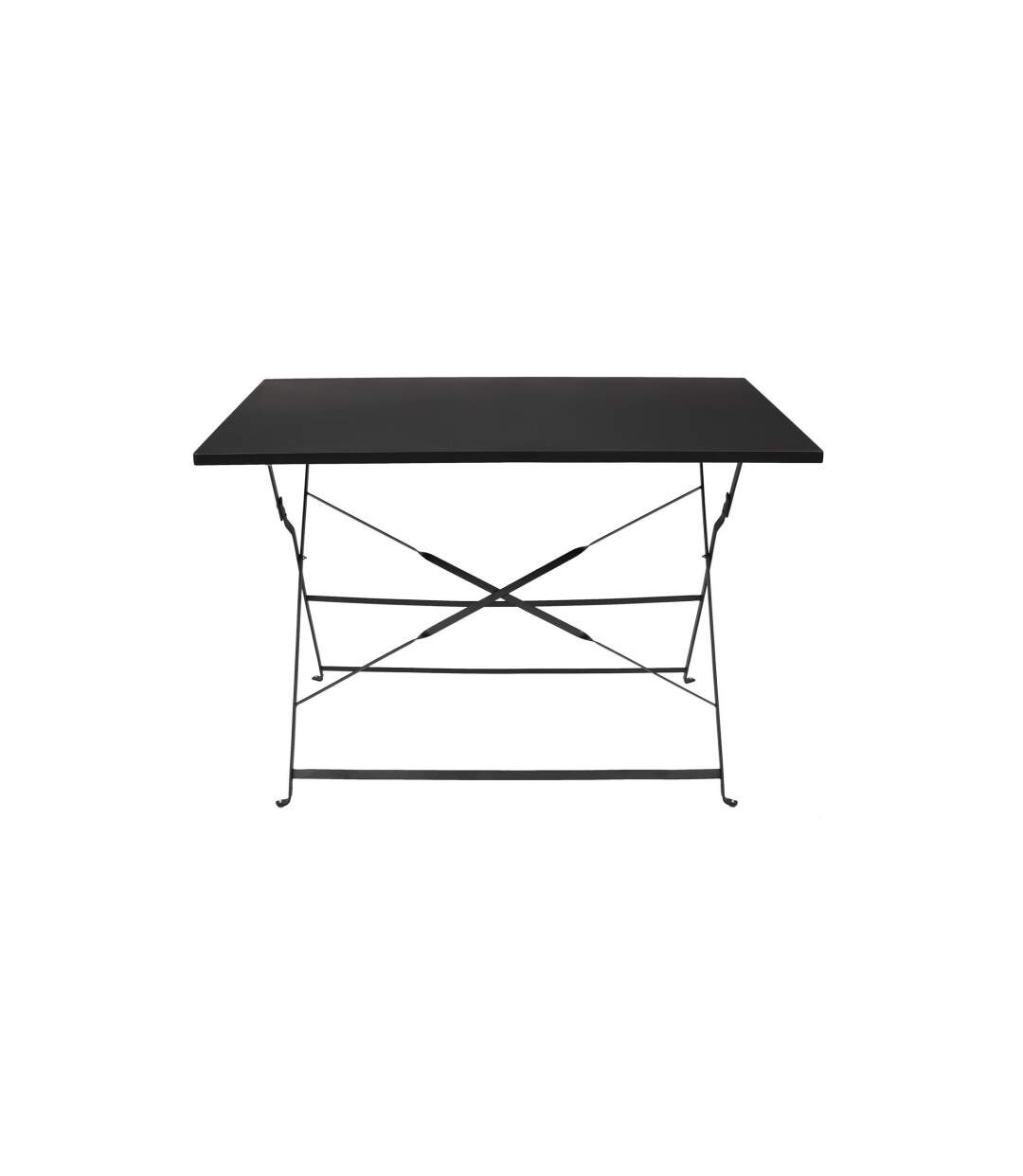 Table de Jardin Pliante Palerme 110cm Noir-2