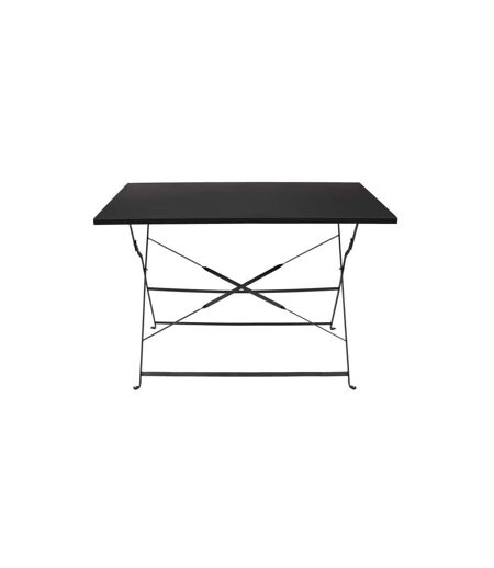 Table de Jardin Pliante Palerme 110cm Noir