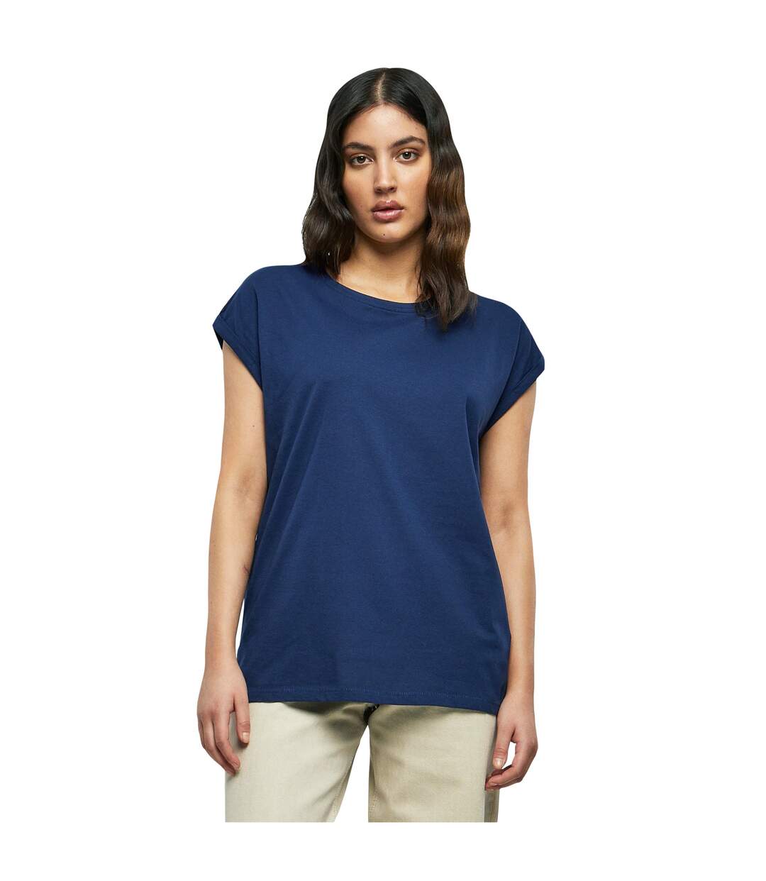 T-shirt Femme Bleu Marine Urban Classics-1