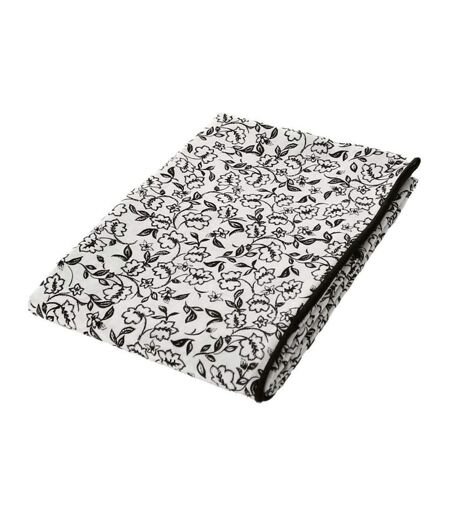 Nappe Déperlante Imprimé Linette 140x240cm Écru & Noir