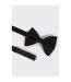 Mens silk bow tie one size black Burton