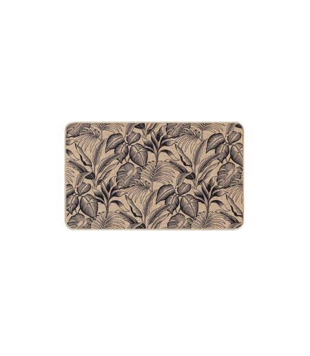 Tapis Déco Imprimé Stylis 45x75cm Naturel & Noir