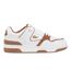 Mens Court Cage Leather Trainers White Brown Lacoste-1