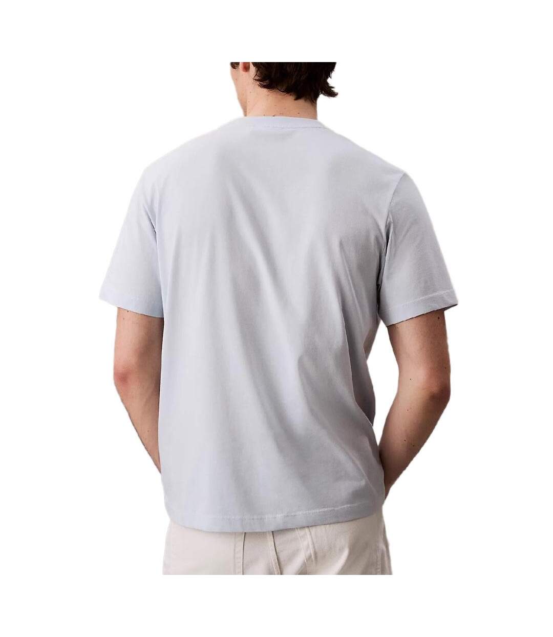 T-Shirt gris homme calvin klein jeans easys-2