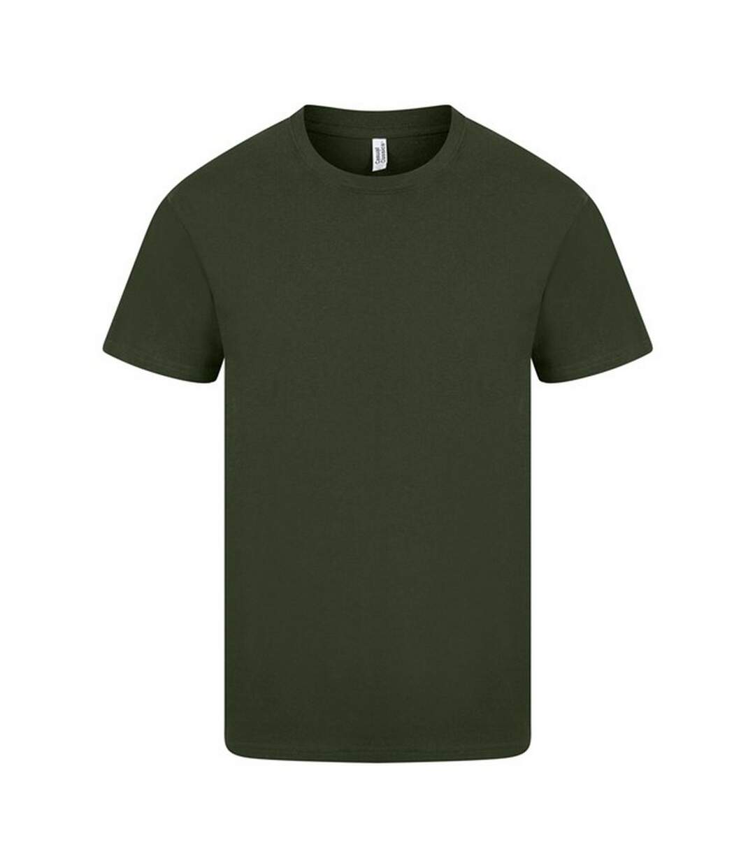 T-shirt Manches Courtes Homme Vert Forêt Casual-2