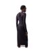 Robe Mi-longue Manches Longues Motif/style Floral Femme Noir French Connection-3