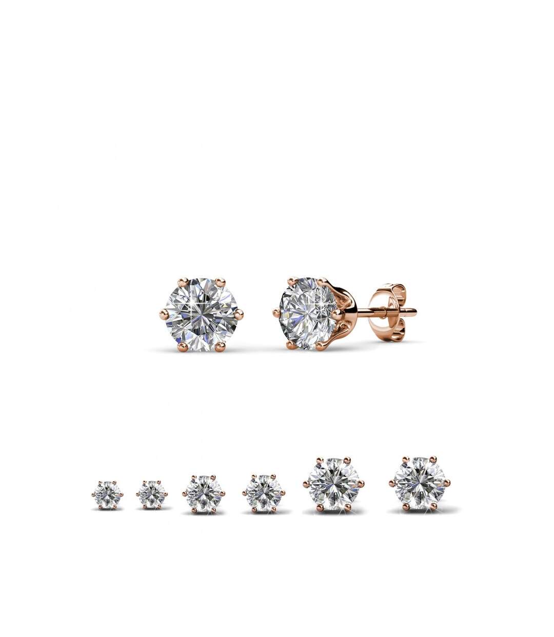 Boucles d'oreilles Solitaire S, Cristal d'Autriche-4