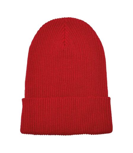 Flexfit Unisex Adult Knitted Recycled Yarn Beanie (Red)