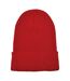 Flexfit Unisex Adult Knitted Recycled Yarn Beanie (Red)