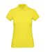 Womens/ladies inspire polo shirt solar yellow B&C