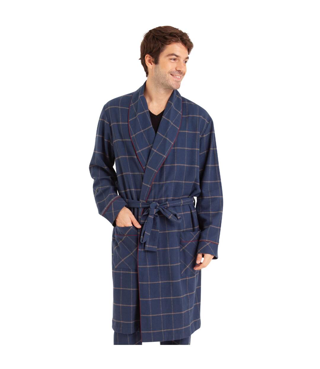 Robe de chambre homme Popeline Eminence-1