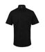 Premier Mens Signature Oxford Short Sleeve Work Shirt (Black) - UTRW2817