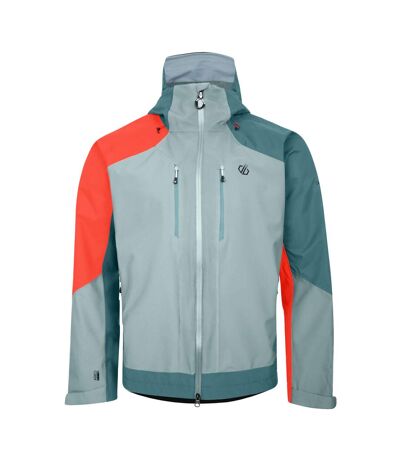 Mens Arising Waterproof Jacket Trail Blaze Orange Slate Mediterranean Green Dare 2B