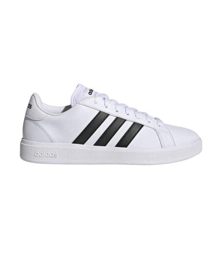 Baskets Motif/style À Rayures Grand Court Femme Blanc Noir Adidas
