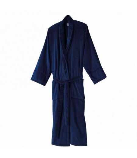Peignoir De Bain En Velours  Bleu Marine Jassz