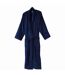 Peignoir De Bain En Velours  Bleu Marine Jassz-1