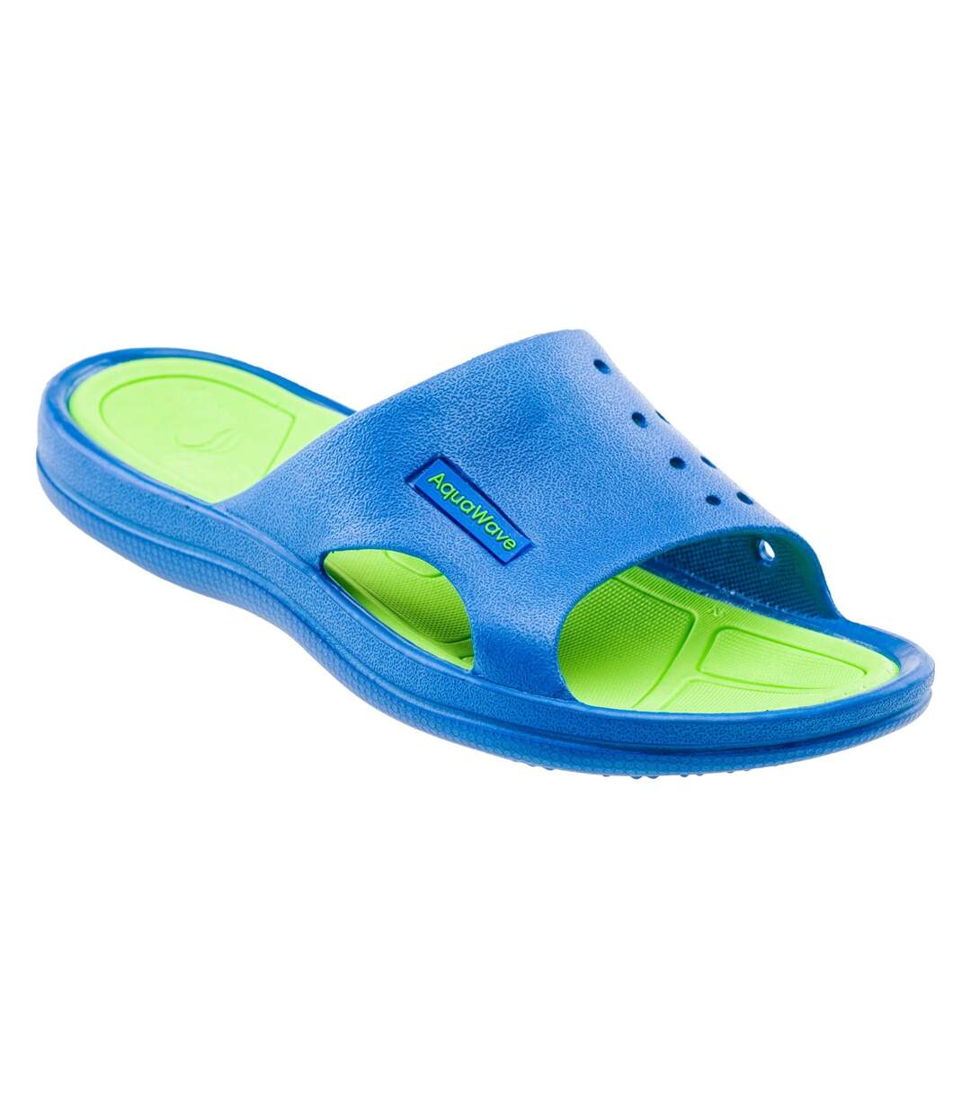 Claquettes nahin enfant bleu vif / vert clair Aquawave-1