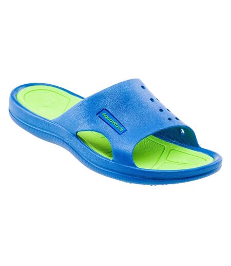 Claquettes nahin enfant bleu vif / vert clair Aquawave