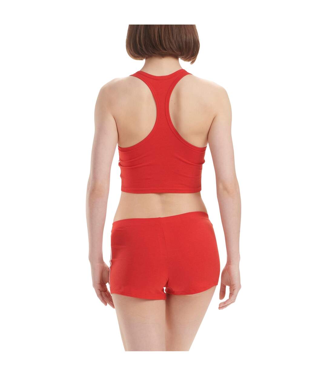 Haut Court Femme Rouge Adidas-2