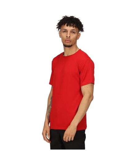 Regatta Mens Pro Reflective Moisture Wicking T-Shirt (Classic Red)