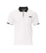 Polo Blanc Homme RMS26 Fleur - L