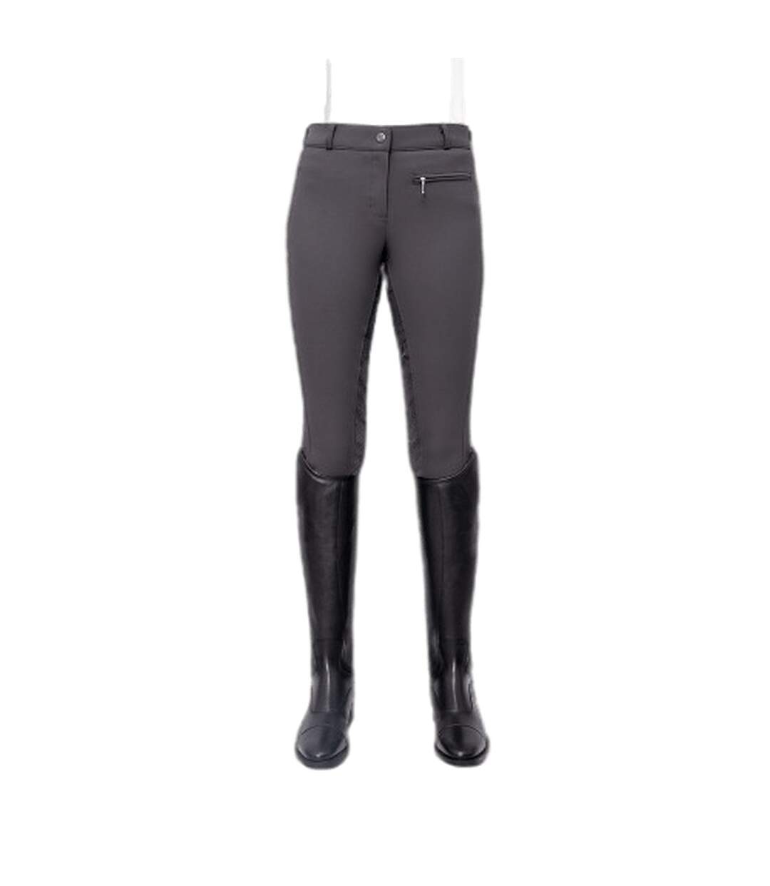 Pantalon d´équitation kilham competition femme gris foncé Coldstream-1