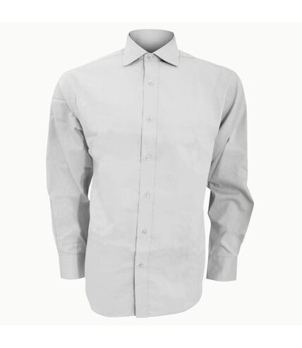 Kustom Kit Mens Superior Oxford Long Sleeved Shirt (White) - UTBC599