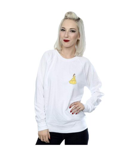 Disney Princess - Sweat BELLE CHEST - Femme (Blanc) - UTBI32885