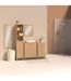 Colonne 1 porte et 3 niches en bois TASSO - Beige-2