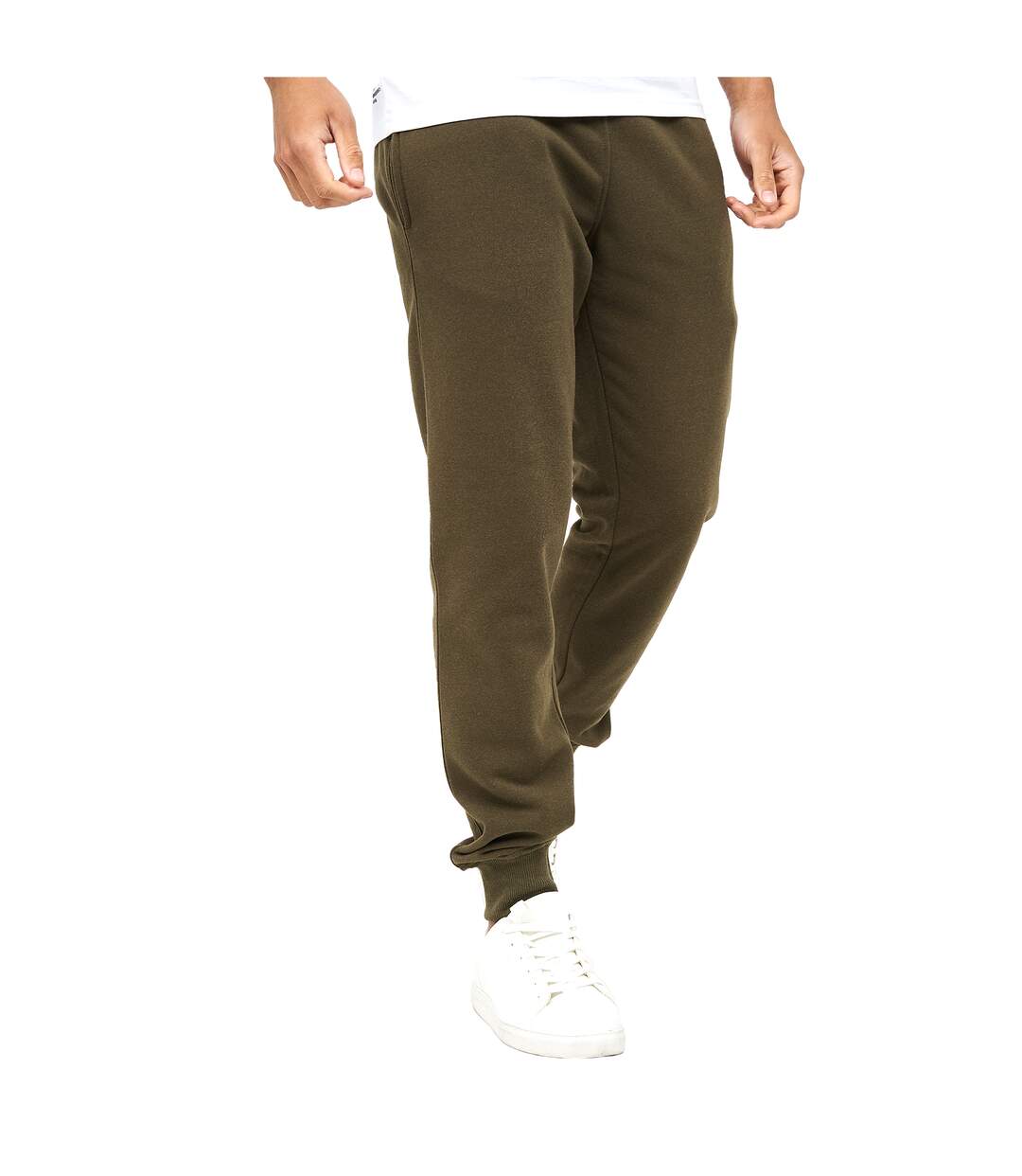 Pantalon de jogging mayview homme vert kaki foncé Crosshatch-1